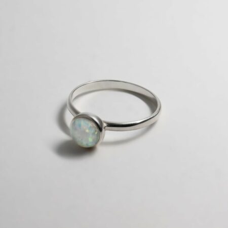 Lou Round Opal Ring